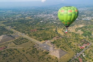 CDMX Teotihuacan balloon flight, breakfast & pickup & Mezcal