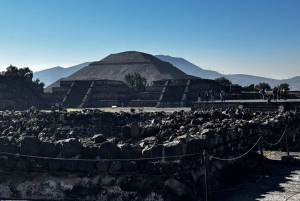 CDMX to La gruta Rest. to Teotihuacan Pyramids, Local FUN!