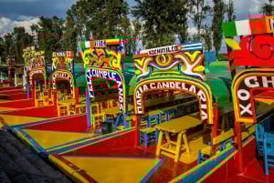 CDMX: Trajinera Party with Drinks, Music, and Tacos.