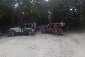 Cozumel: Mayan Jungle Jeep Ride to Jade Caverns and Snorkel