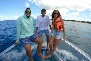 Cozumel: Transparent Boat Tour with Snorkeling and 2 Beers, Clear Boat