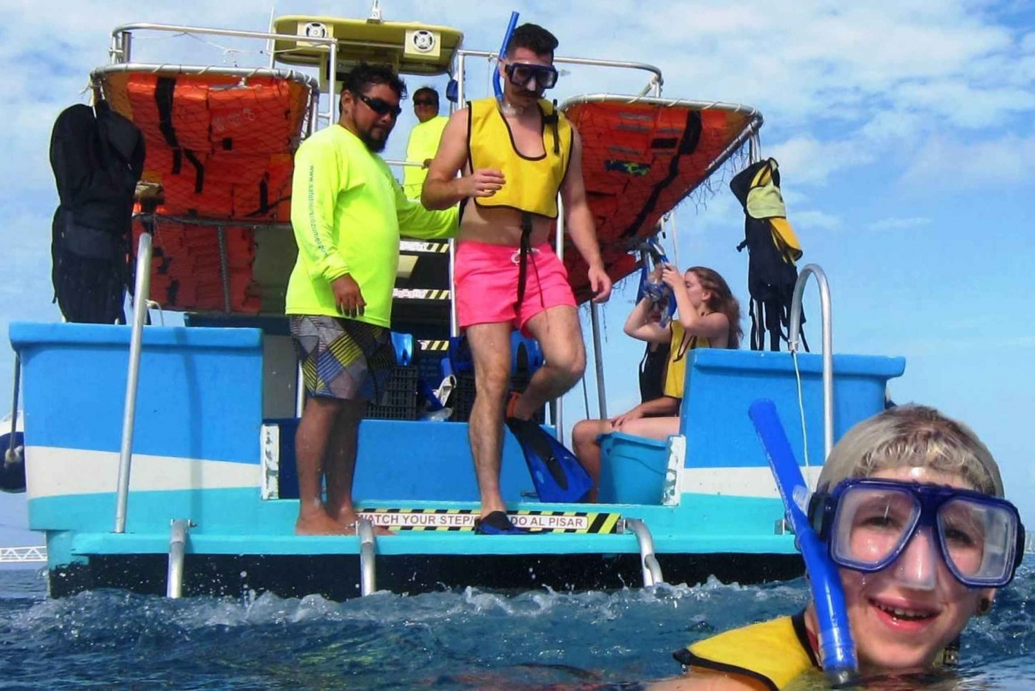 Cozumel: VIP Glass Bottom Boat & Snorkeling 3 Reefs Tour