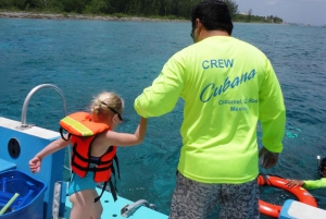 Cozumel: VIP Glass Bottom Boat & Snorkeling 3 Reefs Tour