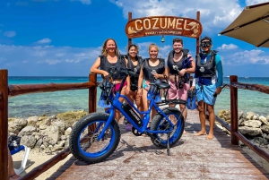 Cozumel: West Coast E-Bike and Snorkeling Tour