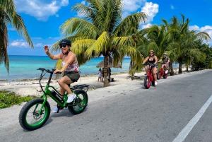 Cozumel: West Coast E-Bike and Snorkeling Tour