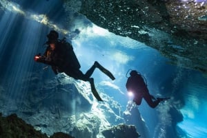 DIVING IN MAYAN CENOTES; THE LARGEST AQUIFER IN THE WORLD