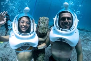 Centro de Cozumel:Experiencia de buceo submarino con casco SeaTrek