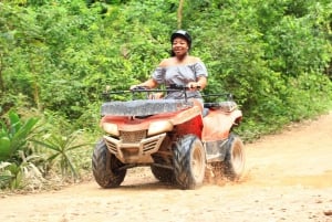 Desde Cancún; Aventura en ATV, Tirolina y Cenote con Aperitivos