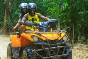 Desde Cancún; Aventura en ATV, Tirolina y Cenote con Aperitivos