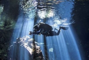 Desde Cancún: Experiencia de Buceo en el Cenote Chikin Ha