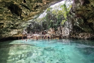 From Cancun/Riviera: Kaan Luum with Cenotes & Lunch Day Trip