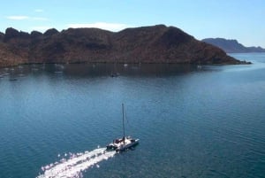 From Loreto: Sunset Appetizers & Open Bar Catamaran Cruise