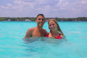 From Mayan Riviera/Tulum: Bacalar and Lagoon of 7 Colors