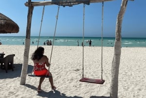 From Merida: Kayak tour in the mangroves of Sisal and Playa de Mérida.