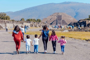 From Mexico City: Teotihuacan Tour & Reino Animal For Kids