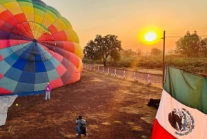 desde Ciudad de México: Vuelo en globo sobre las pirámides de Teotihuacán