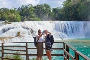 From Palenque: Palenque, Agua Azul Waterfalls and Misol-Ha