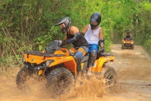 Desde Playa del Carmen/Tulum: Día de ATV, cenote y tirolesa