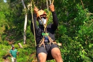 Desde Playa del Carmen/Tulum: Día de ATV, cenote y tirolesa