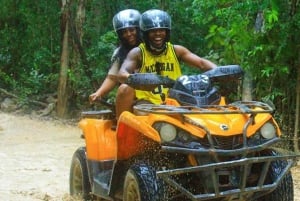 Desde Playa del Carmen/Tulum: Día de ATV, cenote y tirolesa