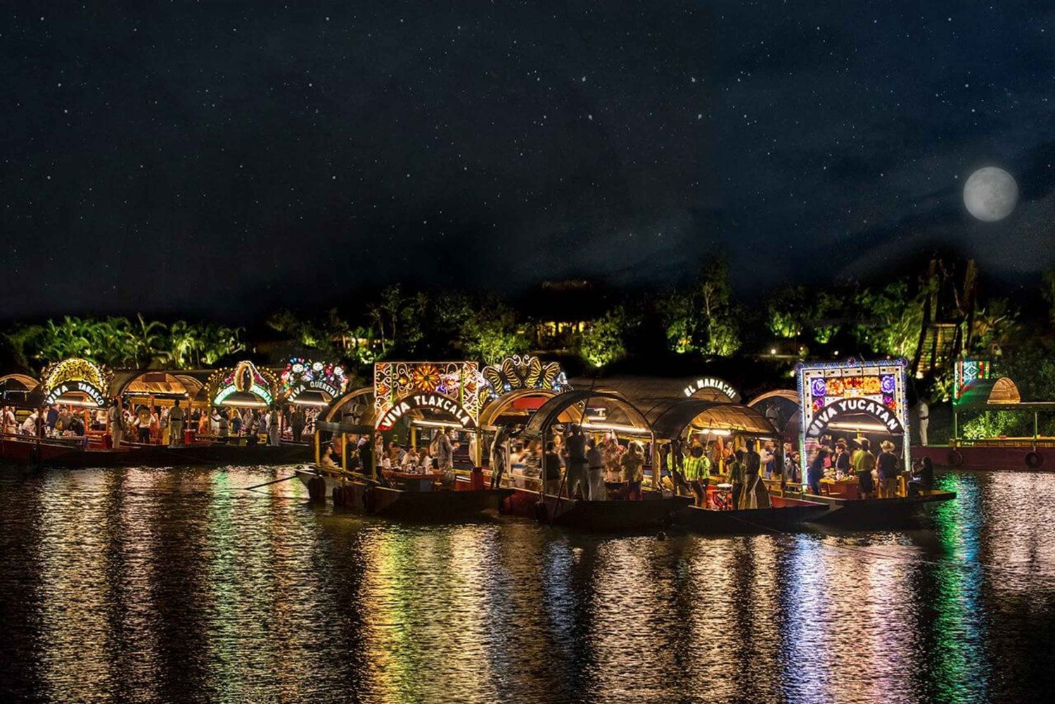 From Playa del Carmen: All-Inclusive Xoximilco Park Admission