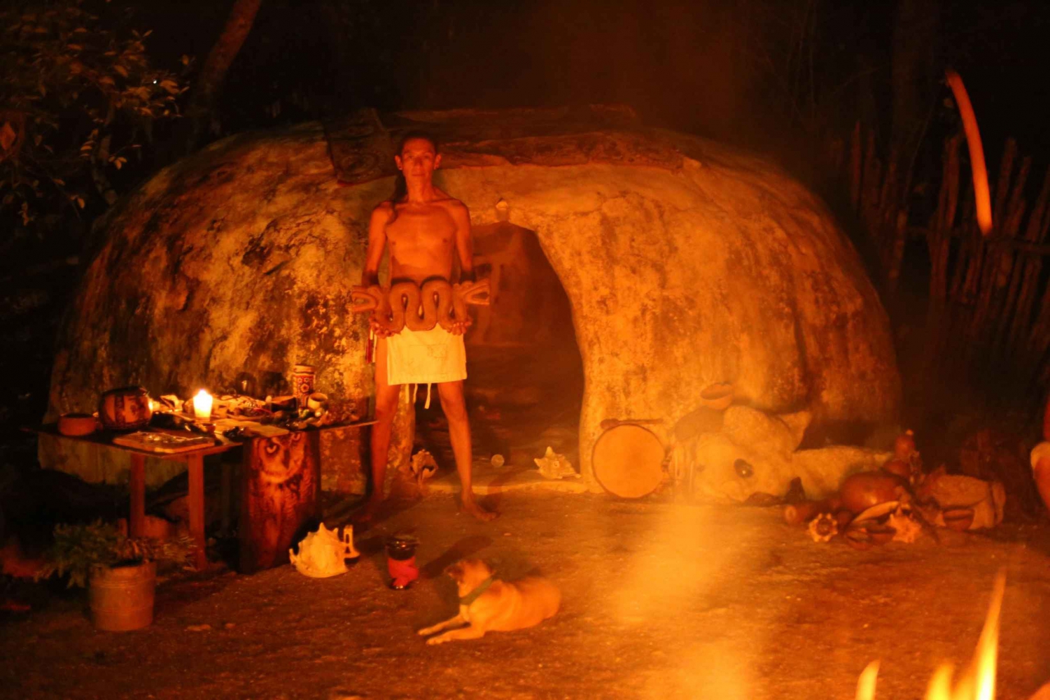 From Riviera Maya: Private Temazcal & Cenote Ceremony