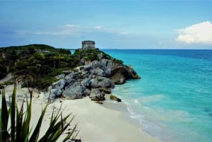From Riviera Maya: Tulum Ruins and Cenote Mariposa Van Trip