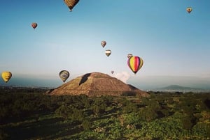 Vuelo en globo aerostático desde Teotihuacan