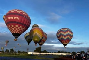 Hot Air Balloon Flight over Teotihuacan from Mexico City