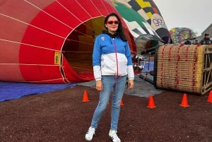 Hot Air Balloon Flight over Teotihuacan from Mexico City