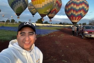 Hot Air Balloon Flight over Teotihuacan from Mexico City