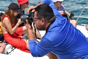 Isla Mujeres: Catamarán con barra libre y snorkel en El Meco