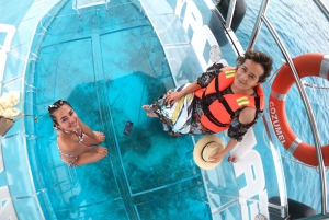 Isla Mujeres: Transparent Boat Tour with Drinks