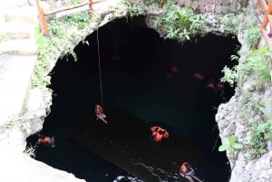 Jungle fun: ATV, Zipline, Cenote Tour with transportation