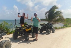 Mahahual: ATV Adventure & Open Bar Beach Day with Lunch