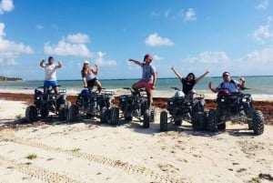 Mahahual: ATV Adventure & Open Bar Beach Day with Lunch