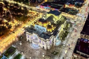 Mexico City at Night Walking tour with optional Torre Latino