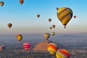 Mexico City: Balloon Flight & Breakfast in Cave with Pickup