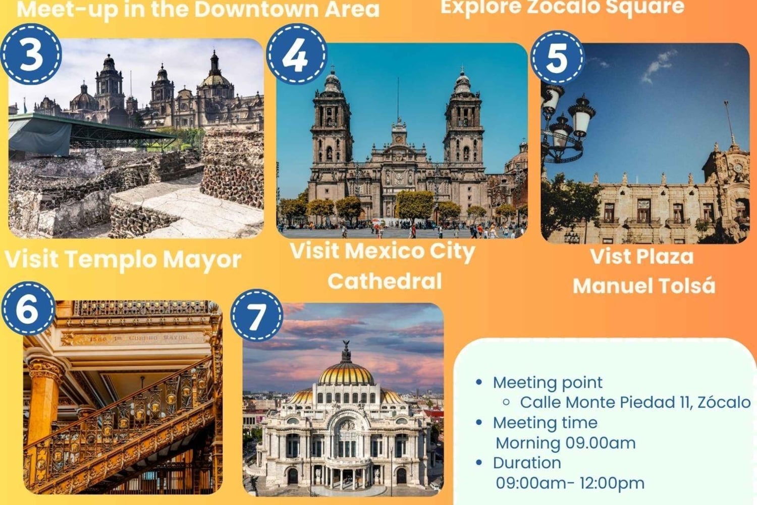 Ciudad de México: Tour a pie por el centro (CH, JP, ENG o SPA/ESP)
