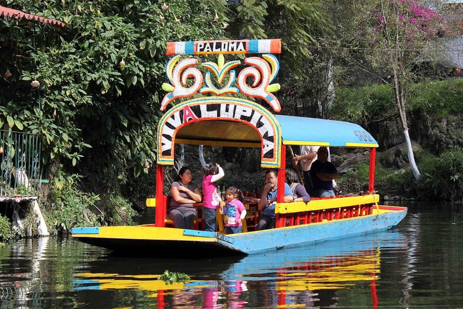 Mexico City: Party on a trajinera through Xochimilco with snacks, music, and drinks