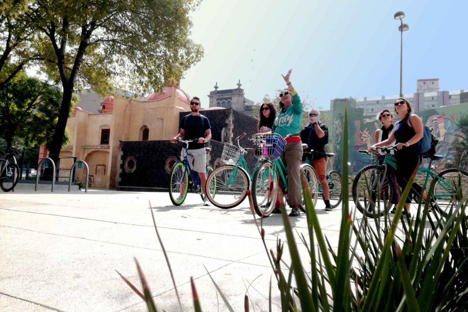 Mexico City: Street Art Bike Tour with Snack