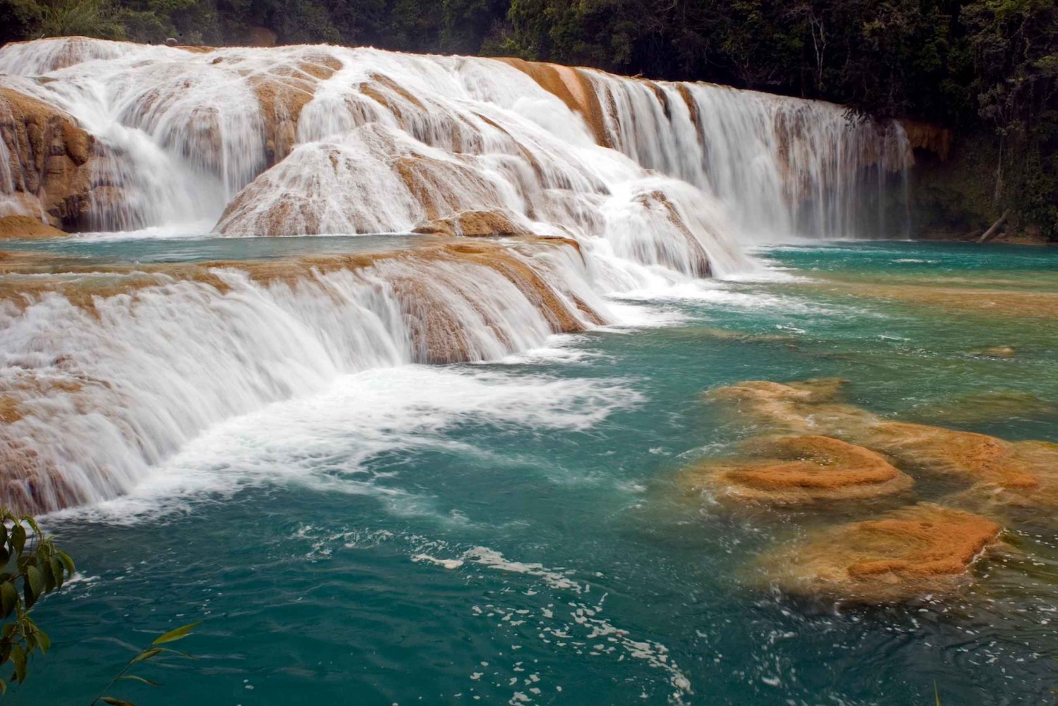 Misol Ha and Agua Azul Waterfalls Tour from Palenque