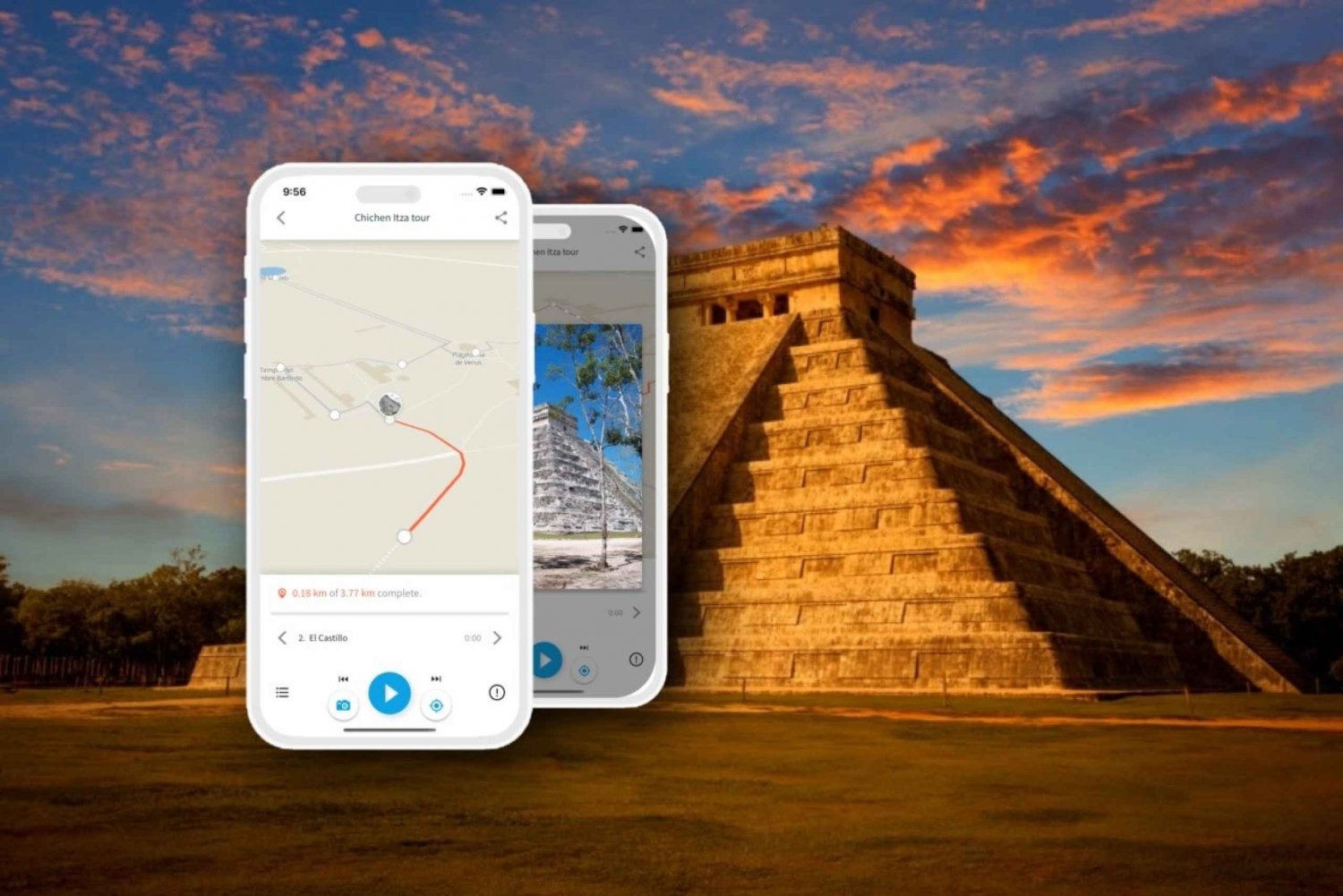 Aplicación móvil Audioguía de Chichén Itzá en francés