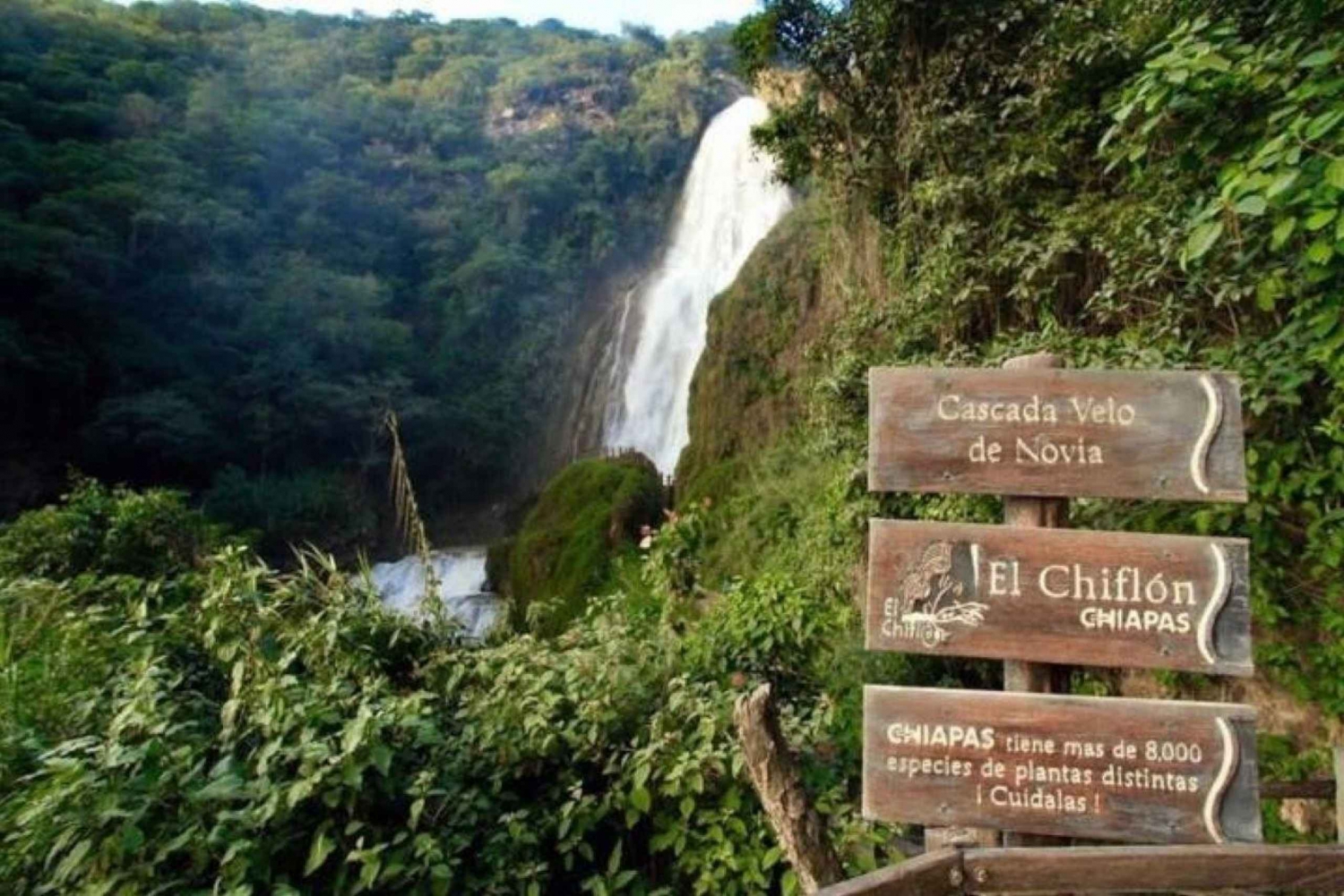 Parque Nacional Lagunas de Montebello, Chiflon Waterfalls