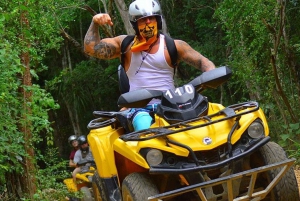 Playa del Carmen: ATV, Cenote, and Zipline Tour with a Meal