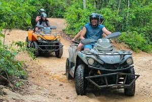 Playa del Carmen: Excursión en quad, cenote y tirolesa con comida