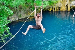 Playa del Carmen: Excursión en quad, cenote y tirolesa con comida