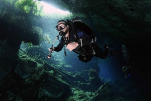 Playa del Carmen: Combo de buceo en cenotes de alto octanaje