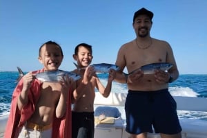 Tour privado de pesca y snorkel en Puerto Morelos