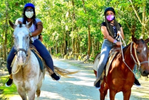 Riviera Maya: paseo a caballo, tirolina y aventura en cuatrimoto